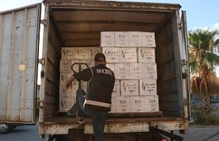 Fethiye’de 17 bin 150 şişe kaçak içki ele geçirildi