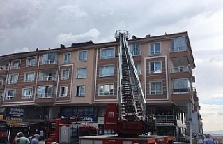 Ankara’da çatı yangını korkuttu
