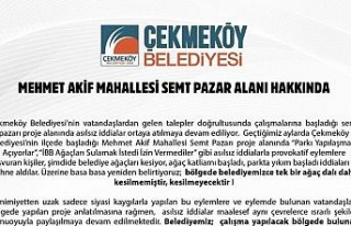 Çekmeköy Belediyesinden ‘ağaçlar kesiliyor’...