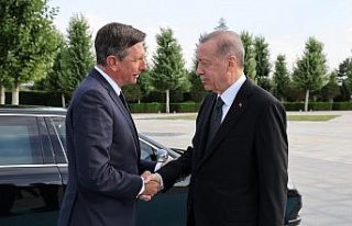 Cumhurbaşkanı Erdoğan, Slovenya Cumhurbaşkanı...