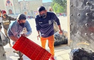 Meksika’da eylem yapan temizlik işçileri, belediye...