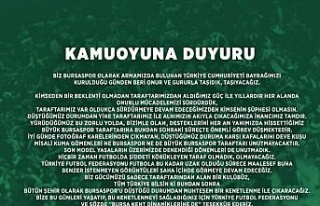 Bursaspor: “Bursaspor’u düştüğü durumdan...