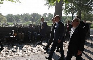 Cumhurbaşkanı Erdoğan, Central Park’ta yürüyüş...