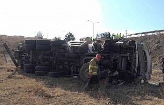 Kırıkkale’de LPG yüklü tanker devrildi: Sürücü...
