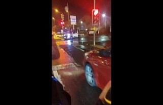 Maltepe’de makas atan sürücü kazaya neden oldu
