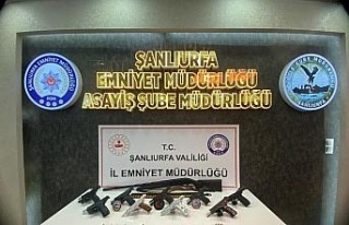Şanlıurfa’da 10 silah ele geçirildi: 14 gözaltı