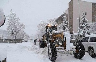 Bingöl’de kar nedeniyle kapanan 131 köy yolunun...