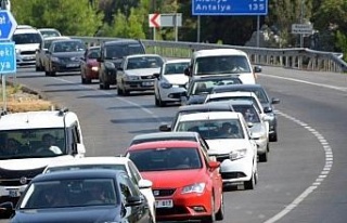 Antalya’da motorlu kara taşıtı sayısı 1 milyon...