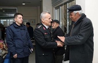 Jandarma ekiplerinden Yaşlılar Haftası ziyareti