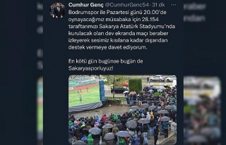 Sakaryaspor Kulüp Başkanı Genç’ten taraftara...