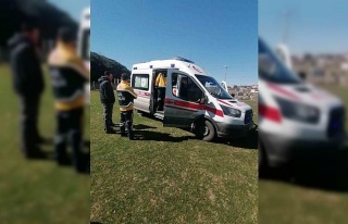 Silivri’de felç geçiren hasta ambulans helikopterle...