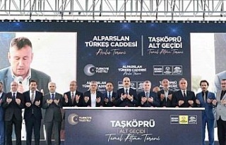 Alparslan Türkeş Caddesi açıldı, Taşköprü...