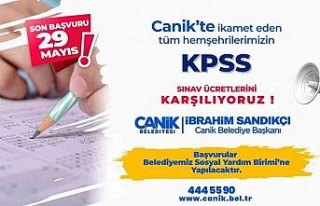 Canik’ten KPSS ücreti desteği