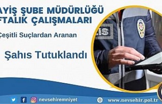 Nevşehir’de 9 şahıs tutuklandı
