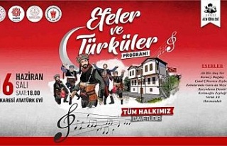 Karesi Atatürk Evi’nde ‘Efeler ve Türküler’...