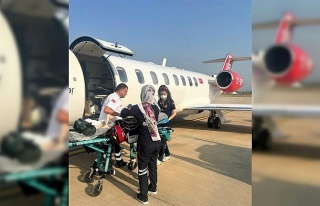 4 yaşındaki hasta uçak ambulansla Şanlıurfa’dan...