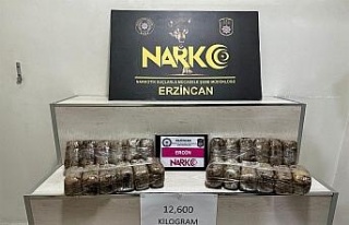 Erzincan’da 12 kilo 600 gram eroin ele geçirildi