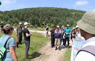 Posof ilçesinde kamp kurup doğa yürüyüşü yapıldı
