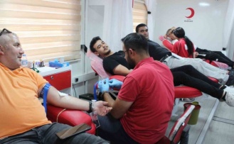 Iğdır’da Kızılay’ın kan bağışı kampanyasına yoğun ilgi