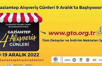 Geleneksel Gaziantep Alışveriş Günleri 9 Aralık’ta başlıyor.