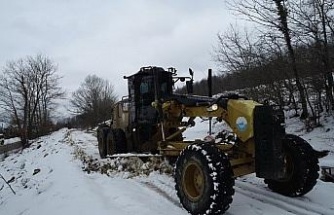 İlkadım’da kırsalda karla mücadele