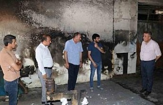 Kırşehir esnafını korkutan yangın elektrik kontağından çıkmış
