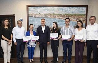 Mersin Büyükşehir Belediyesinden başarılı proje sunan personellere teşekkür belgesi