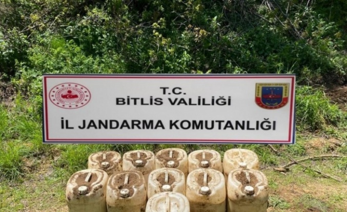 Bitlis’te 430 kilogram amonyum nitrat ele geçirildi