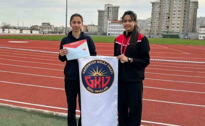 Atletizmde Gaziantep Kolej Vakfı başarısı