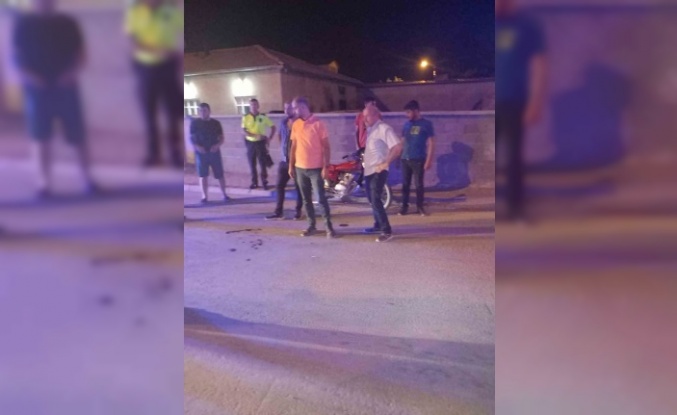 Konya’da duvara çarpan motosiklet sürücüsü yaralandı